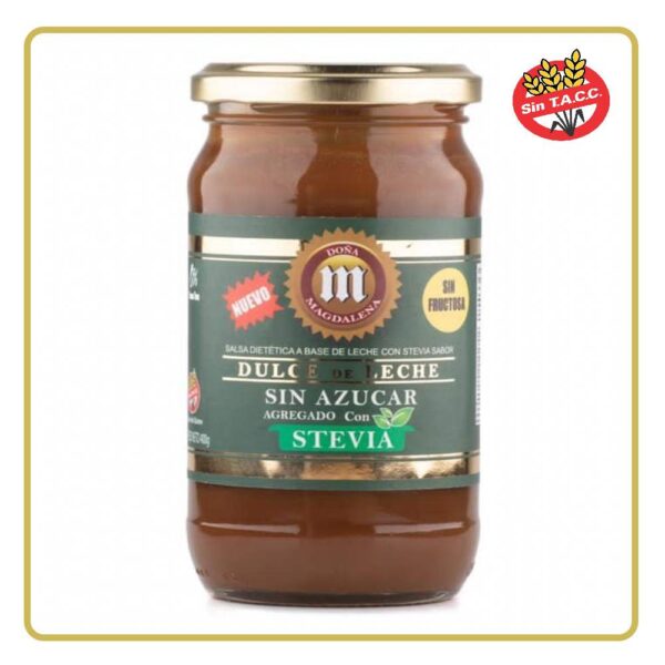 DULCE DE LECHE SIN AZÚCAR 400gr DOÑA MAGDALENA (SIN FRUCTOSA) (LIBRE DE GLÚTEN)
