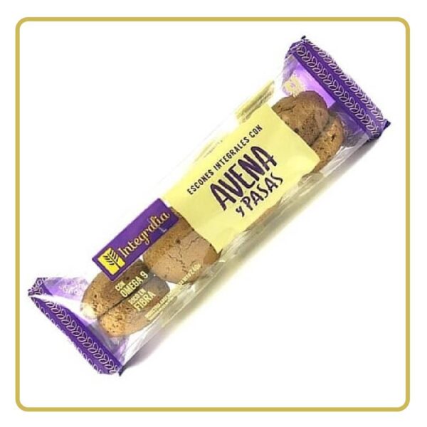 ESCONES AVENA Y PASAS 240gr INTEGRALIA