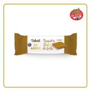 GALLETAS DE ARROZ BAÑADAS CON DULCE DE LECHE115gr DELUXE (LIBRE DE GLÚTEN)