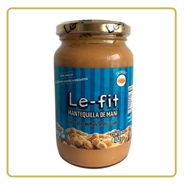 MANTEQUILLA DE MANI CRUNCHI 380gr LE-FIT