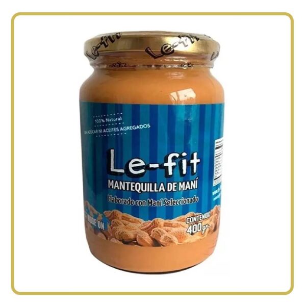 MANTEQUILLA DE MANI NATURAL LE-FIT 380gr