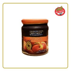 MERMELADA DE DURAZNO ENDULZADA CON STEVIA 300gr CUARTO CRECIENTE (LIBRE DE GLÚTEN)