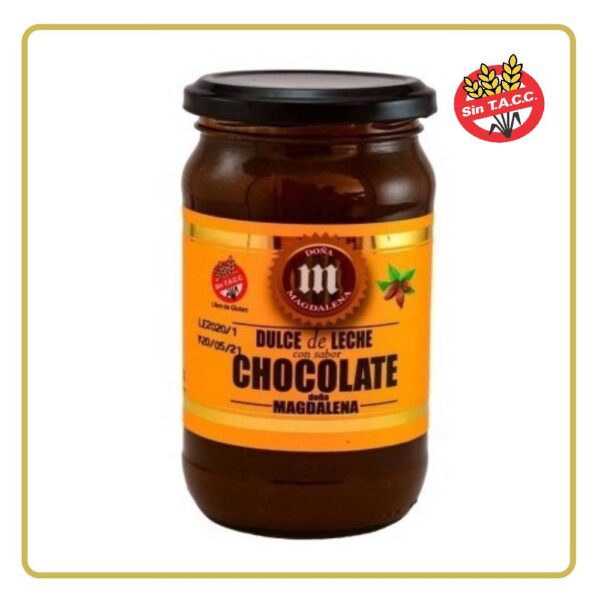 DULCE DE LECHE CON SABOR A CHOCOLATE 400gr DOÑA MAGDALENA (LIBRE DE GLÚTEN)