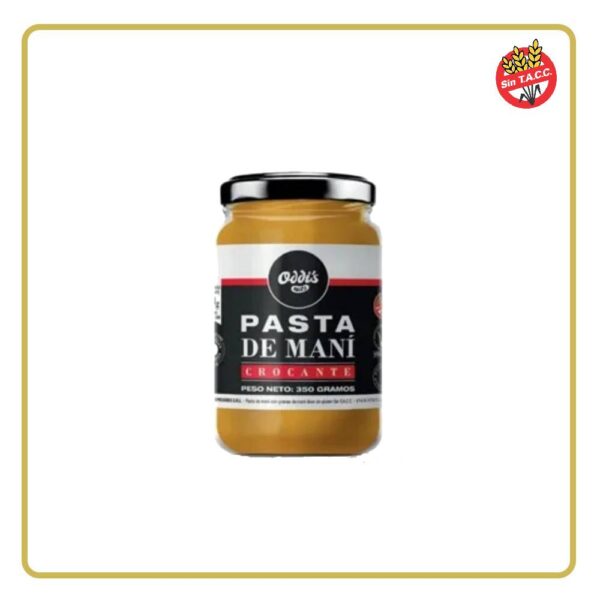 PASTA DE MANI CROCANTE 350gr ODDIS (LIBRE DE GLÚTEN)